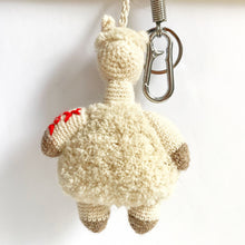 Load image into Gallery viewer, Crochet Alpaca Keychain &amp; Bag Charm Almendra
