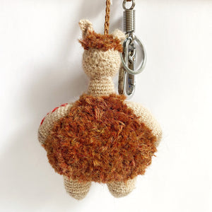 Crochet Alpaca Keychain & Bag Charm Almendra