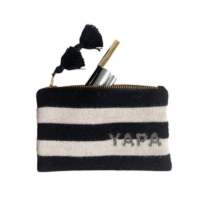 Knitted Makeup-Bag & Passport-holder Alpaca-wool