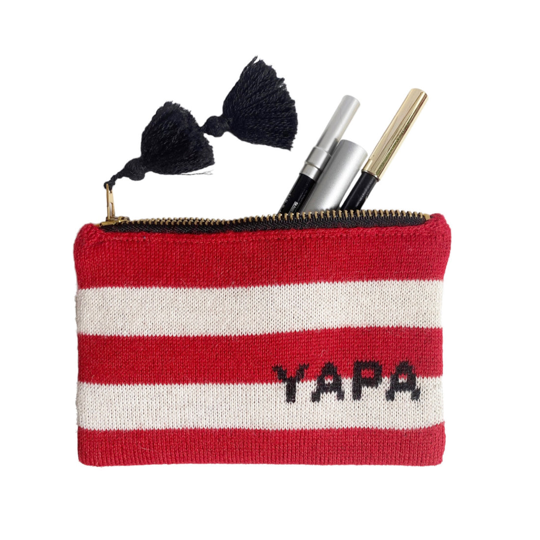 Knitted Makeup-Bag & Passport-holder Alpaca-wool