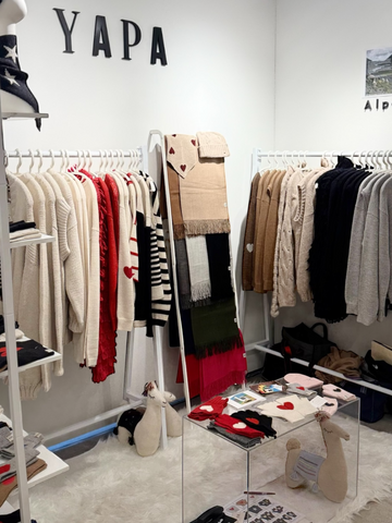 Handmade alpaca sweaters Yapa designed in NYC