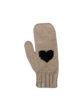 Cargar imagen en el visor de la galería, Chunky heart mittens alpaca wool
