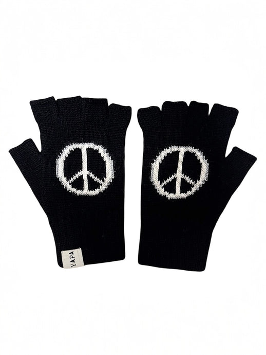 Alpaca fingerless gloves