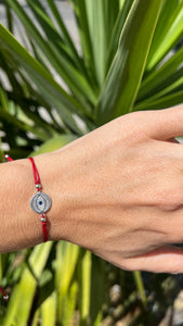 Red String Evil Eye Charm Bracelet