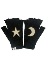 Load image into Gallery viewer, Lunar Star and Moon Fingerless Gloves
