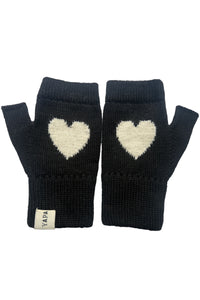 Veronica Heart Baby alpaca Mittens