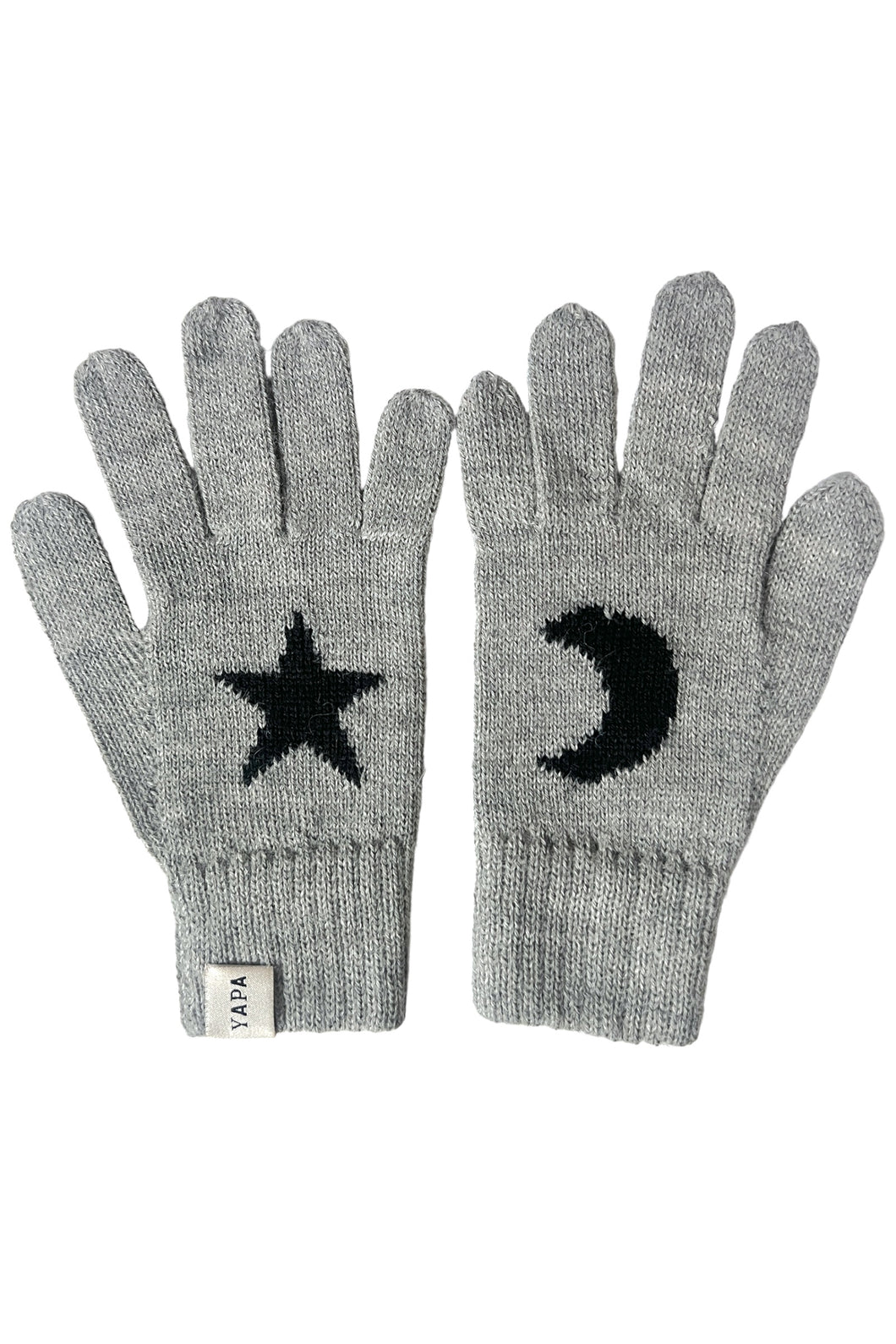 Lunar Baby alpaca Star and Moon Gloves