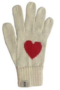 Heart Gloves Valery Baby Alpaca