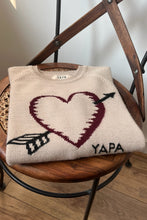 Load image into Gallery viewer, beige-heart-sweater-alpaca-yapa
