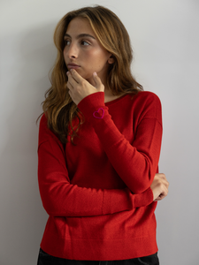 Alpaca V neck sweater