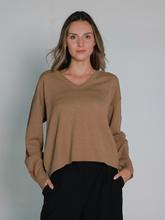 Load image into Gallery viewer, Alpaca V neck sweater
