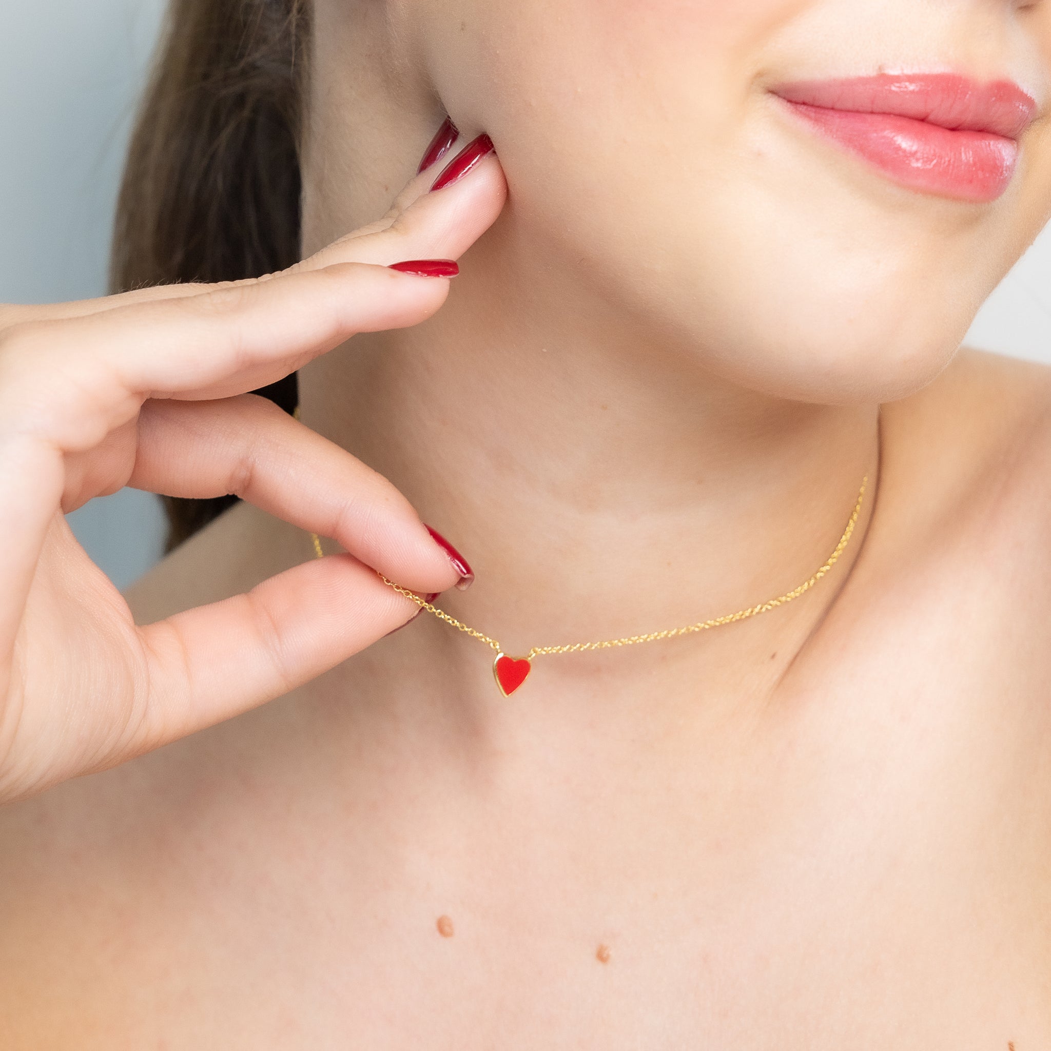 Agustina Heart Necklace Gold Plated