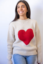 Load image into Gallery viewer, Heart Sweater Baby alpaca wool
