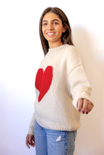 Load image into Gallery viewer, Heart Sweater Baby alpaca wool
