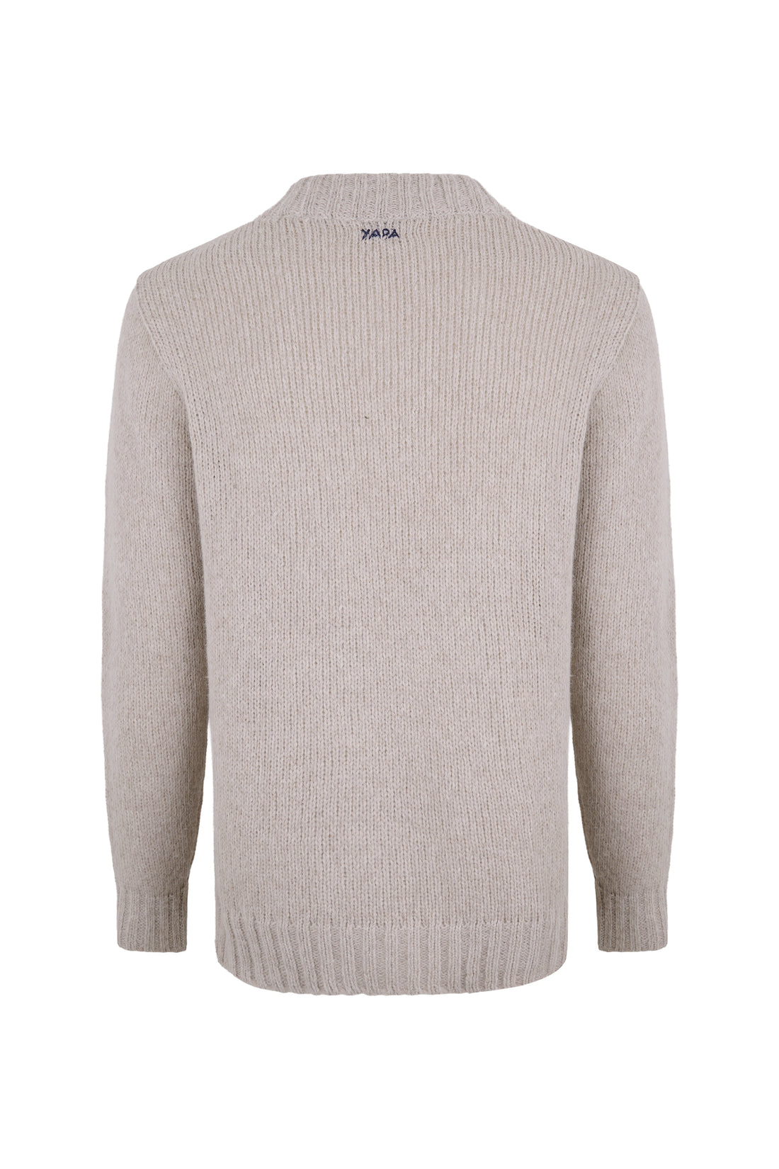 Chunky V-neck Sweater Llama Blend