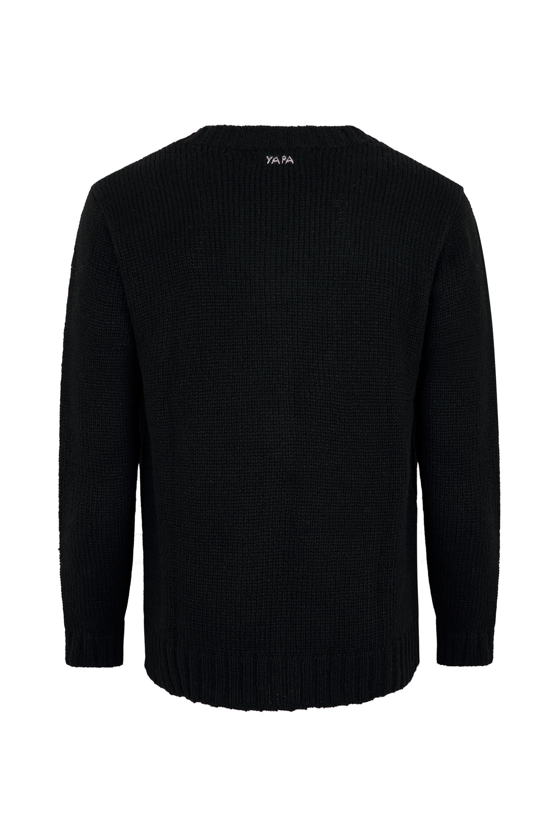 Chunky Classic V-neck Sweater Llama Blend