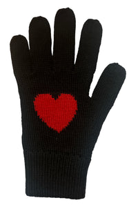 Heart Gloves Valery Baby Alpaca