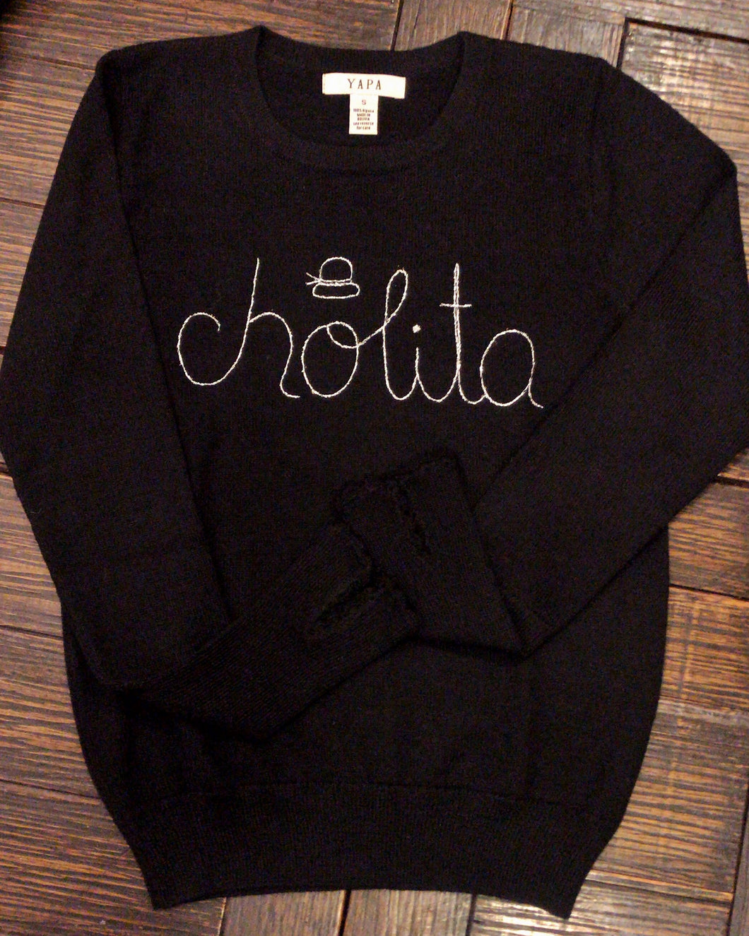 Baby alpaca wool Sweater Black