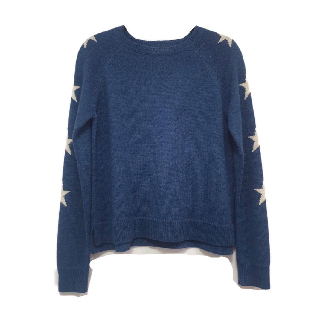 Baby alpaca wool Sweater Blue