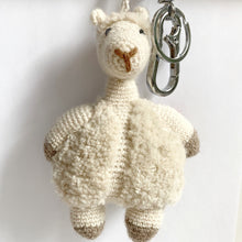 Load image into Gallery viewer, Crochet Alpaca Keychain &amp; Bag Charm Almendra
