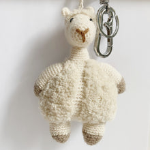 Load image into Gallery viewer, Crochet Alpaca Keychain &amp; Bag Charm Almendra
