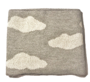 Neck Warmer with clouds Grey