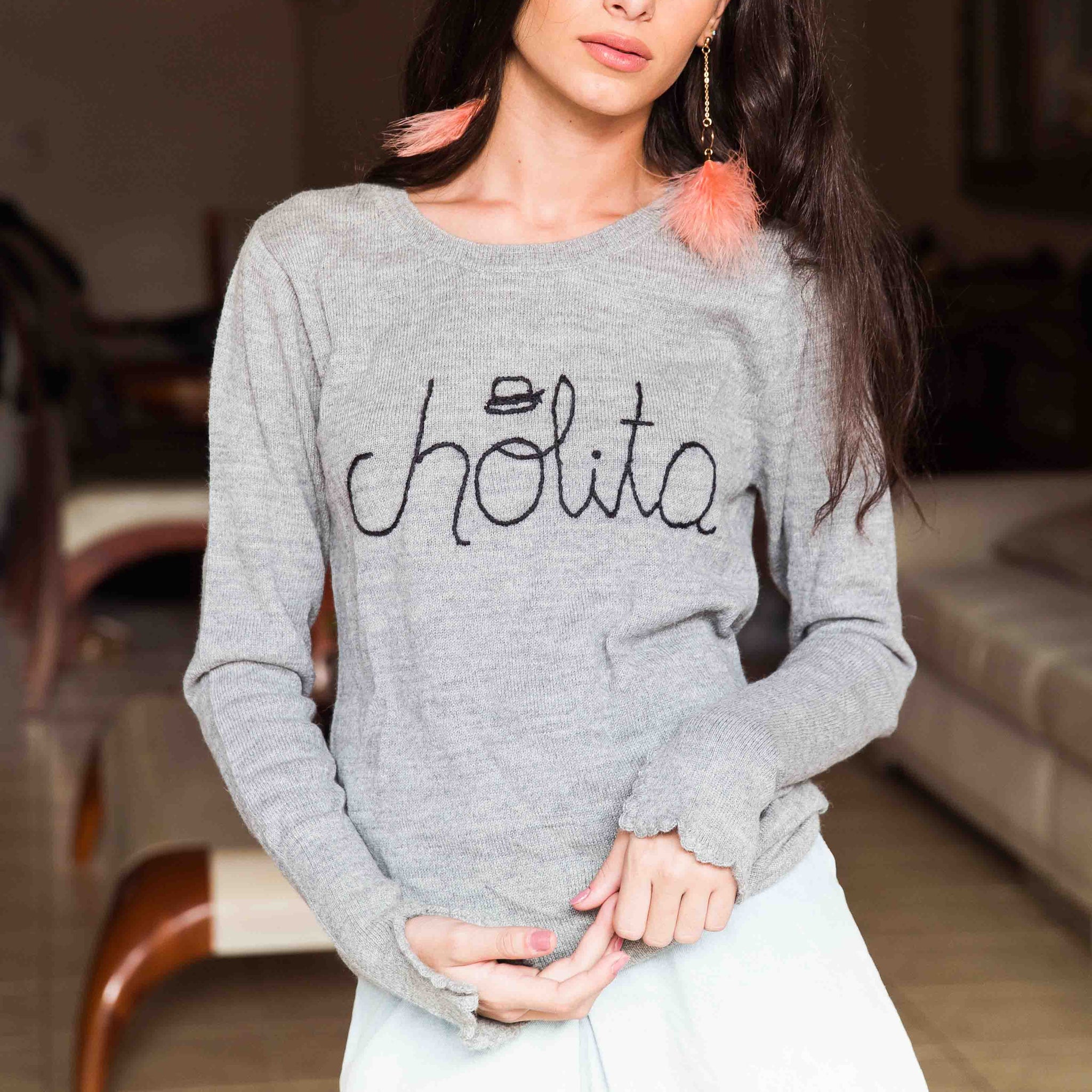 Suéter de lana de alpaca bebé Cholita