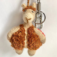 Load image into Gallery viewer, Crochet Alpaca Keychain &amp; Bag Charm Almendra
