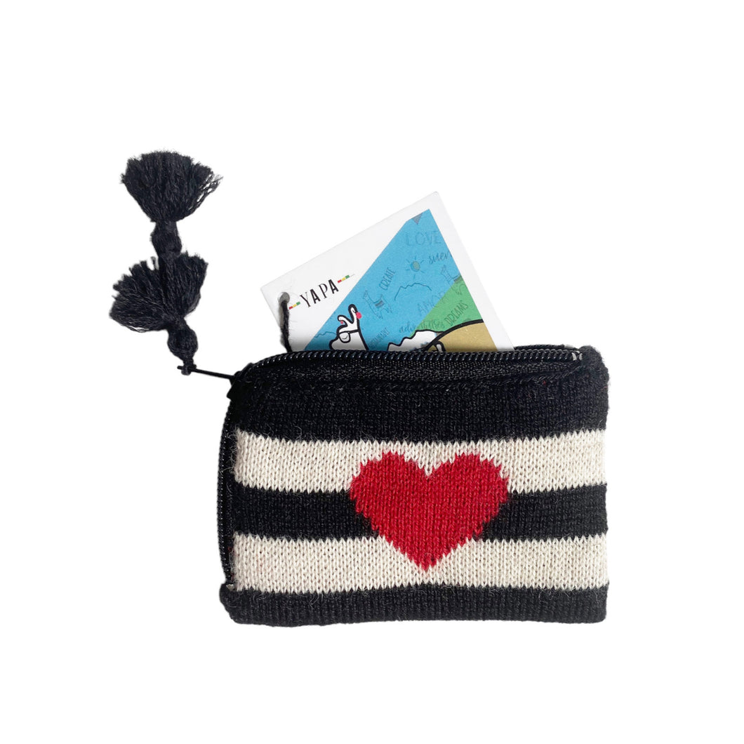 Porfeet Women Vintage Woolen Yarn Knitted Coin Purse Wallet Card Holder  Hasp Clutch Bag,Blue - Walmart.com