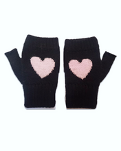 Load image into Gallery viewer, pure baby alpaca gloves black 
