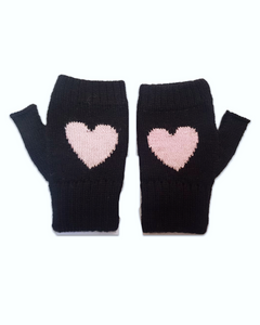 pure baby alpaca gloves black 