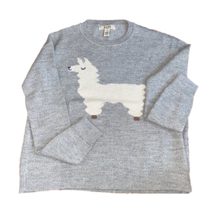 baby alpaca wool grey sweater