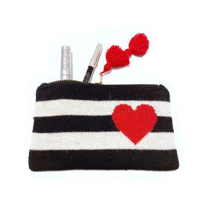 Knitted Makeup-Bag & Passport-holder Alpaca-wool